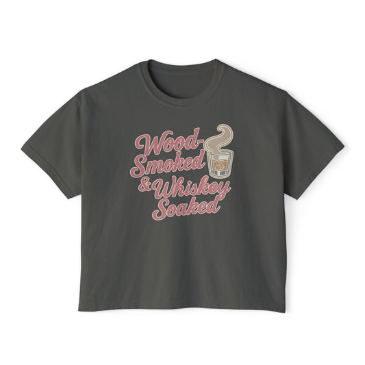 Wood-Smoked & Whiskey Soaked – Boxy Tee