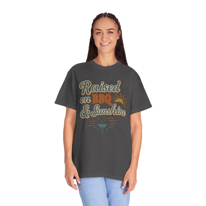 Raised on BBQ & Sunshine Tee — Retro Western Comfort Colors Shirt
