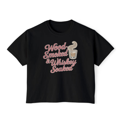 Wood-Smoked & Whiskey Soaked – Boxy Tee