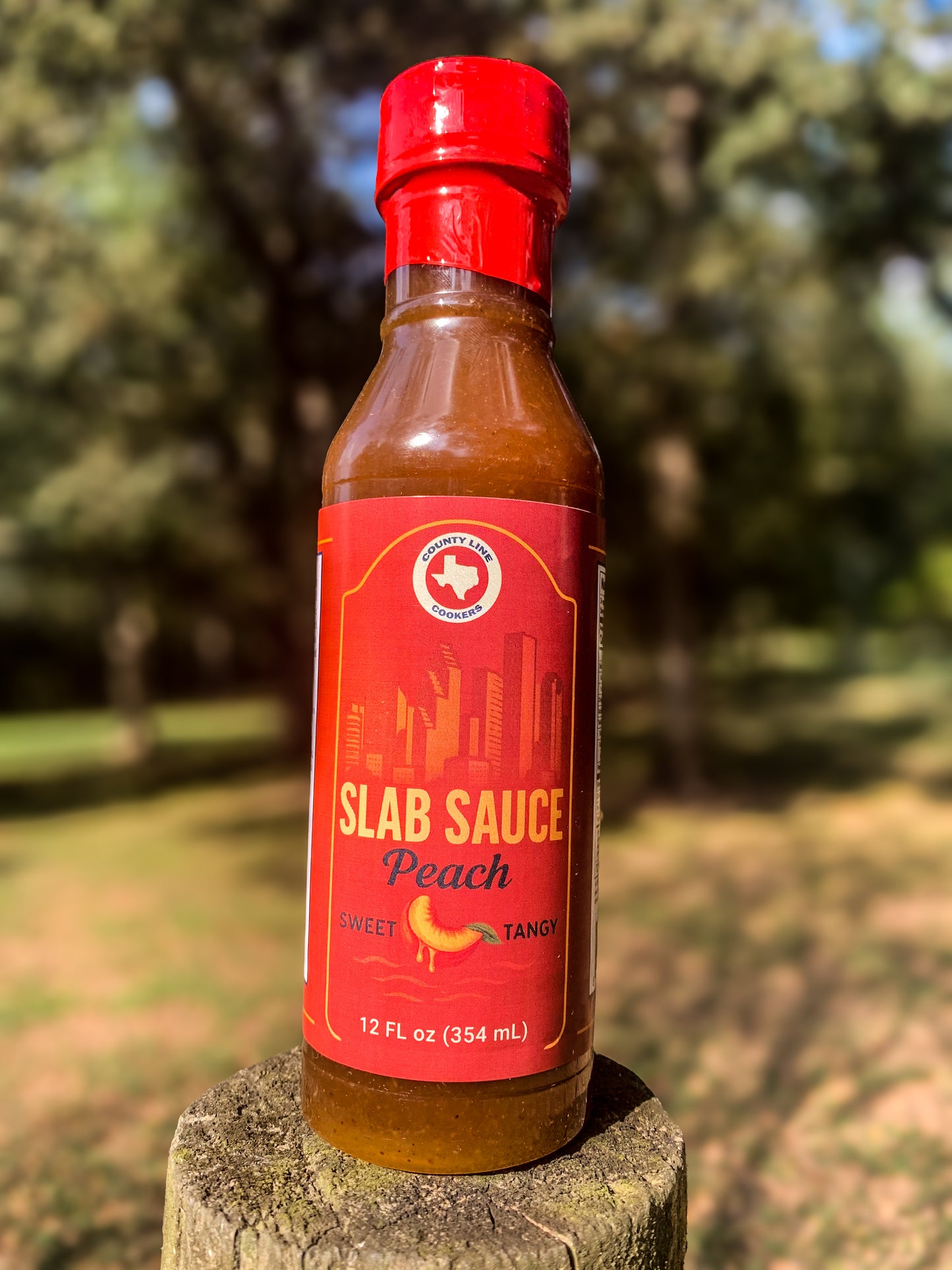 SLAB SAUCE: PEACH BBQ SAUCE 12oz
