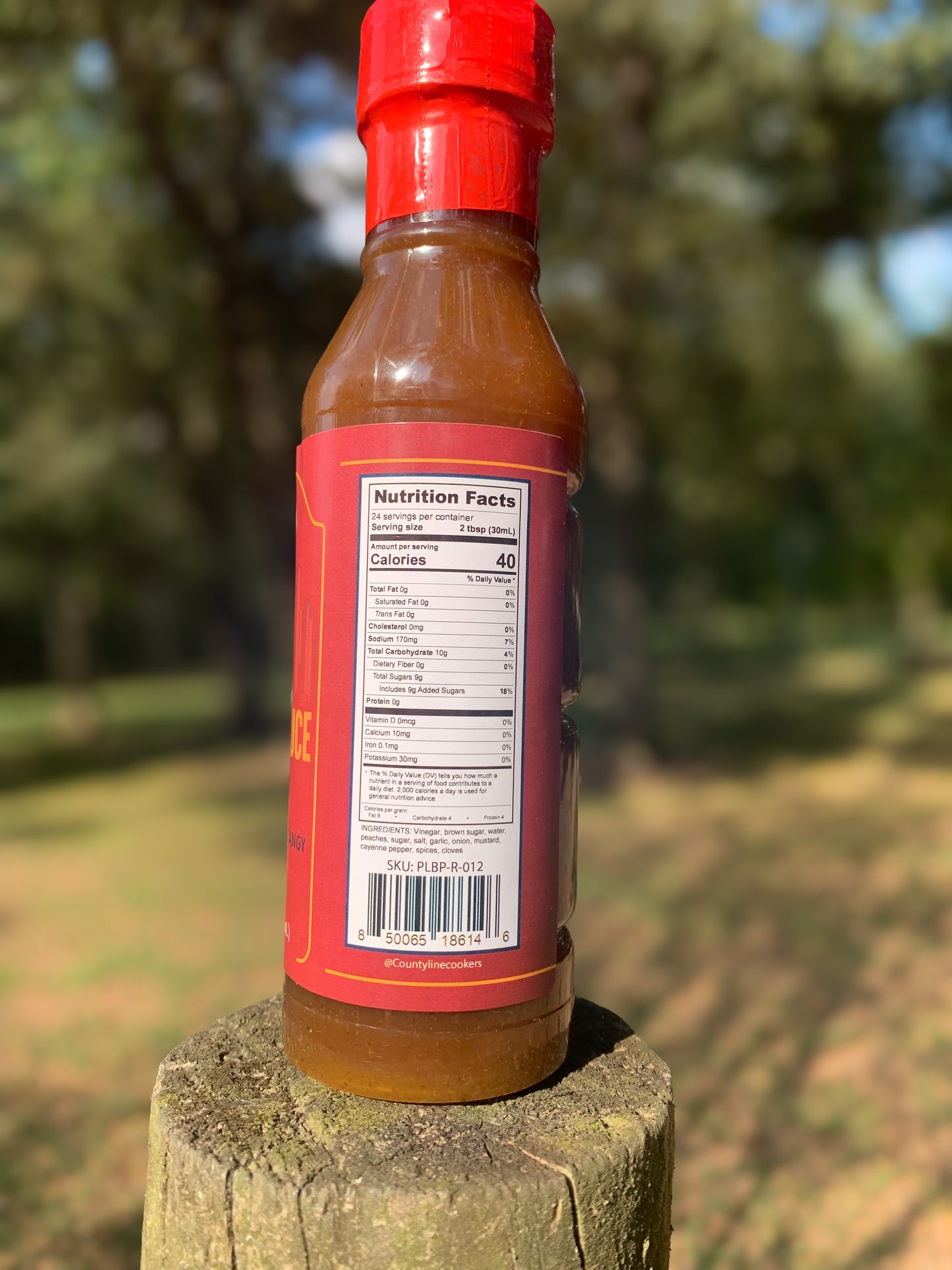 SLAB SAUCE: PEACH BBQ SAUCE 12oz