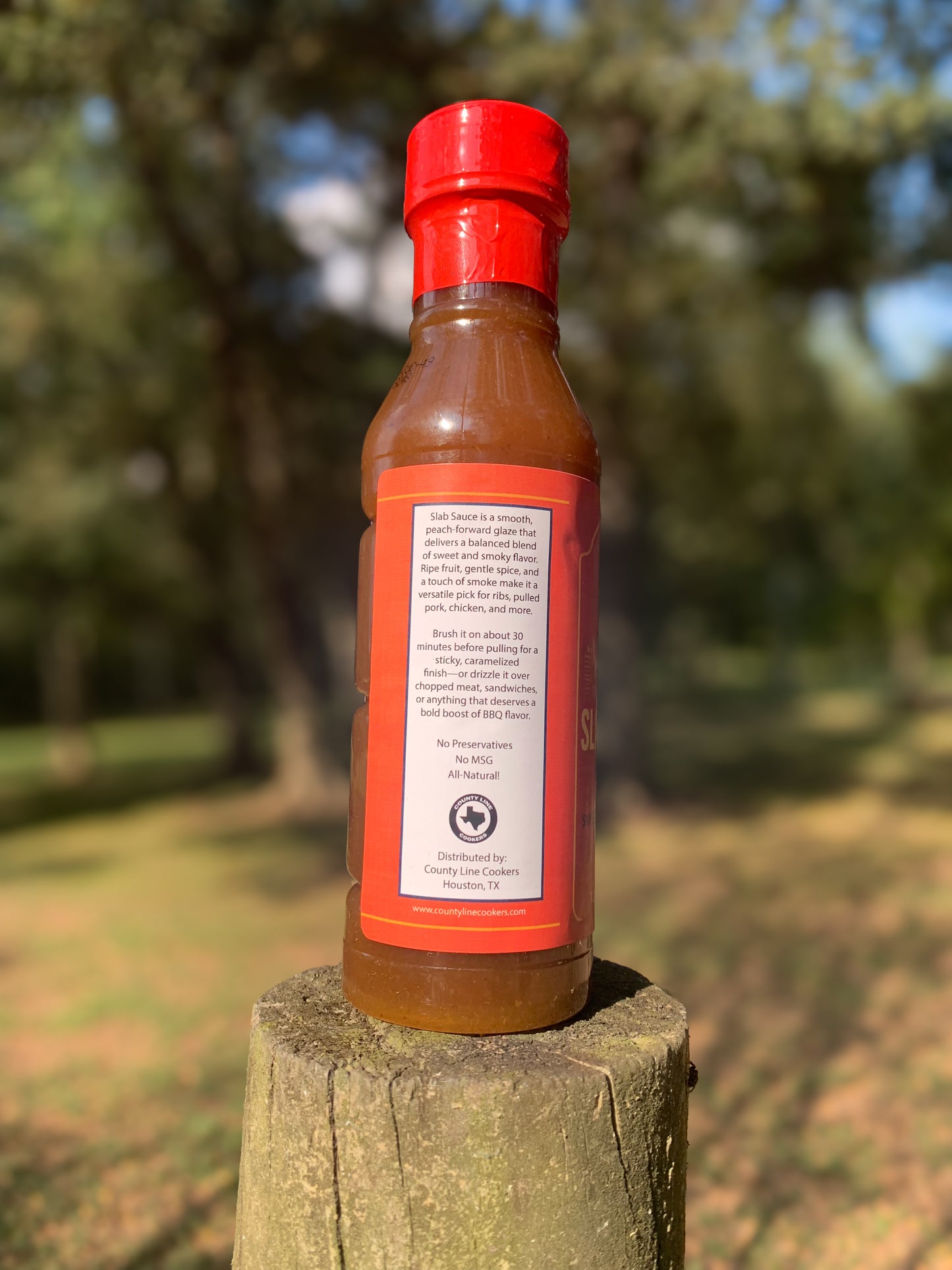 SLAB SAUCE: PEACH BBQ SAUCE 12oz